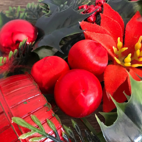 Vtg 70’s Flocked Tree Wall Decor - Picture 6 of 12